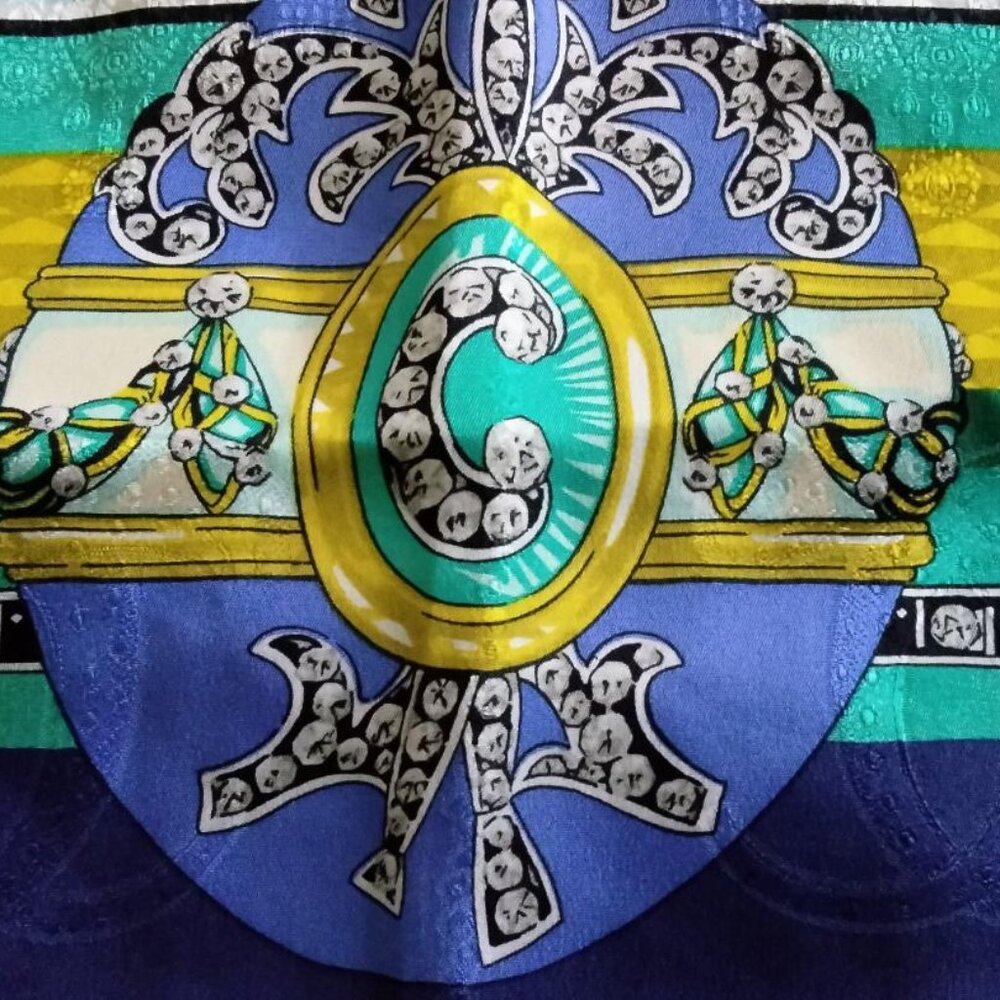 Must de Cartier Jewel Print Silk Scarf